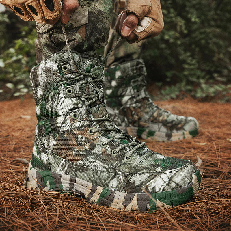 Herren taktische Stiefel mit rutschfester Sohle und verstärktem Knöchelschutz Heidi Mode - Image 4