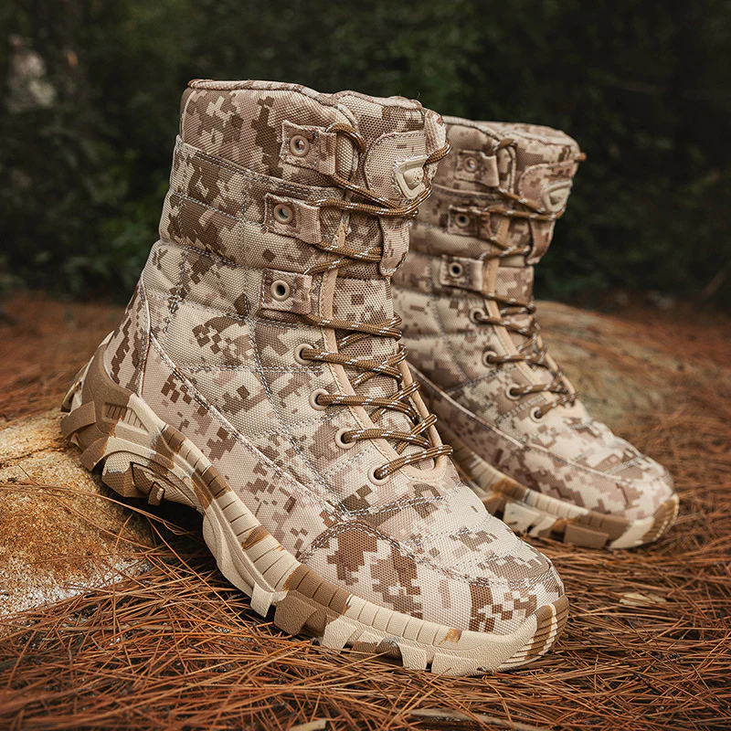 Herren taktische Stiefel mit rutschfester Sohle und verstärktem Knöchelschutz Heidi Mode - Image 6