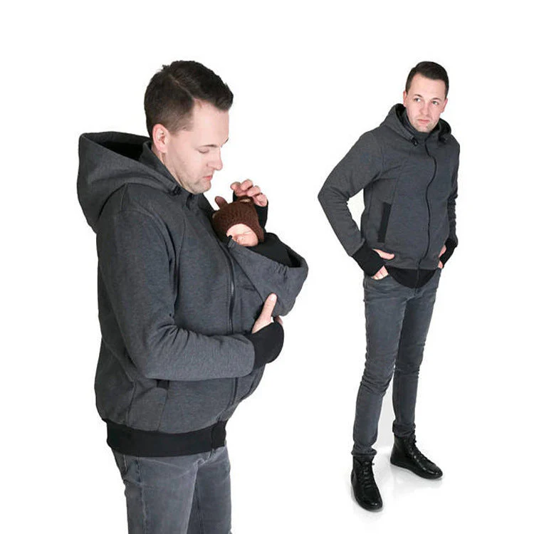 Herren Tragbare Jacke mit Baby-Tragefunktion Heidi-Mode - Image 3