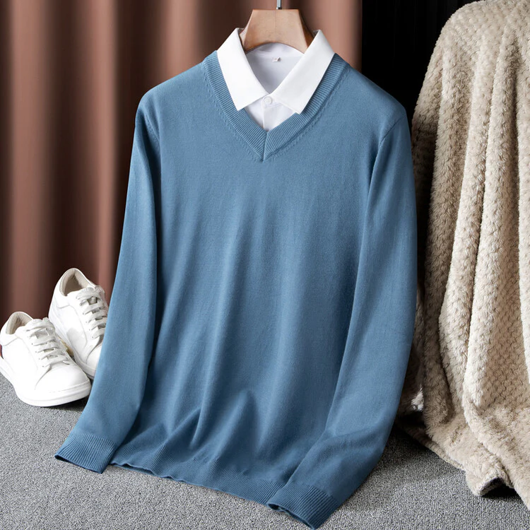 Herren V-Ausschnitt Pullover Heidi-Mode - Image 10