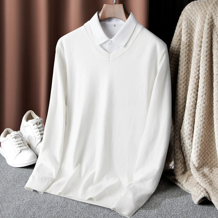 Herren V-Ausschnitt Pullover Heidi-Mode - Image 12