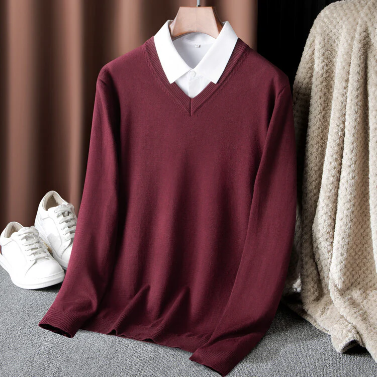 Herren V-Ausschnitt Pullover Heidi-Mode - Image 2