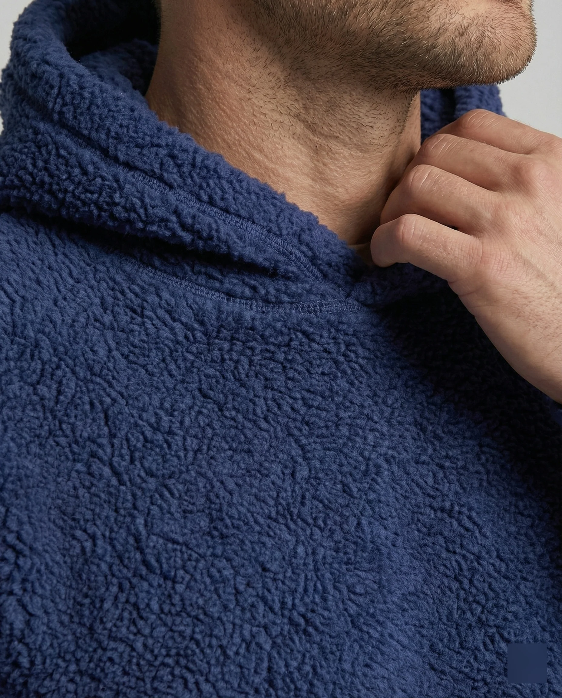 Teddy Pullover Herren weich mit praktischen Taschen - Image 3