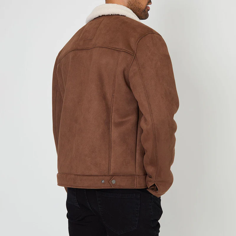 Herren Wildlederjacke mit warmem Kragen - Image 4
