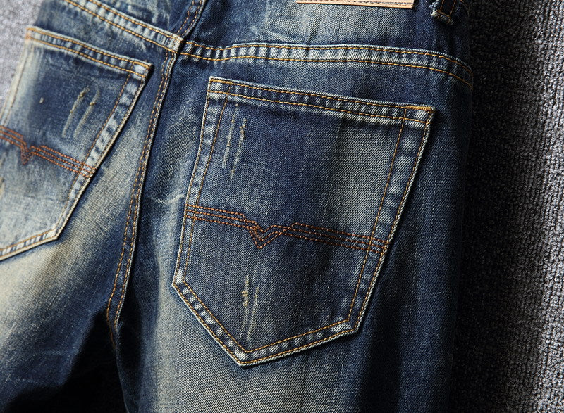 Herren Zerrissene Denim-Jeans mit lässigem Schnitt Heidi-Mode - Image 4