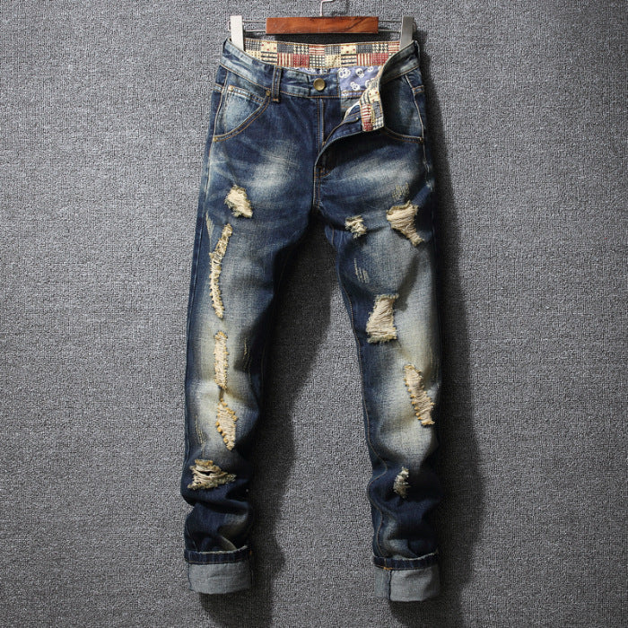 Herren Zerrissene Denim-Jeans mit lässigem Schnitt Heidi-Mode - Image 6