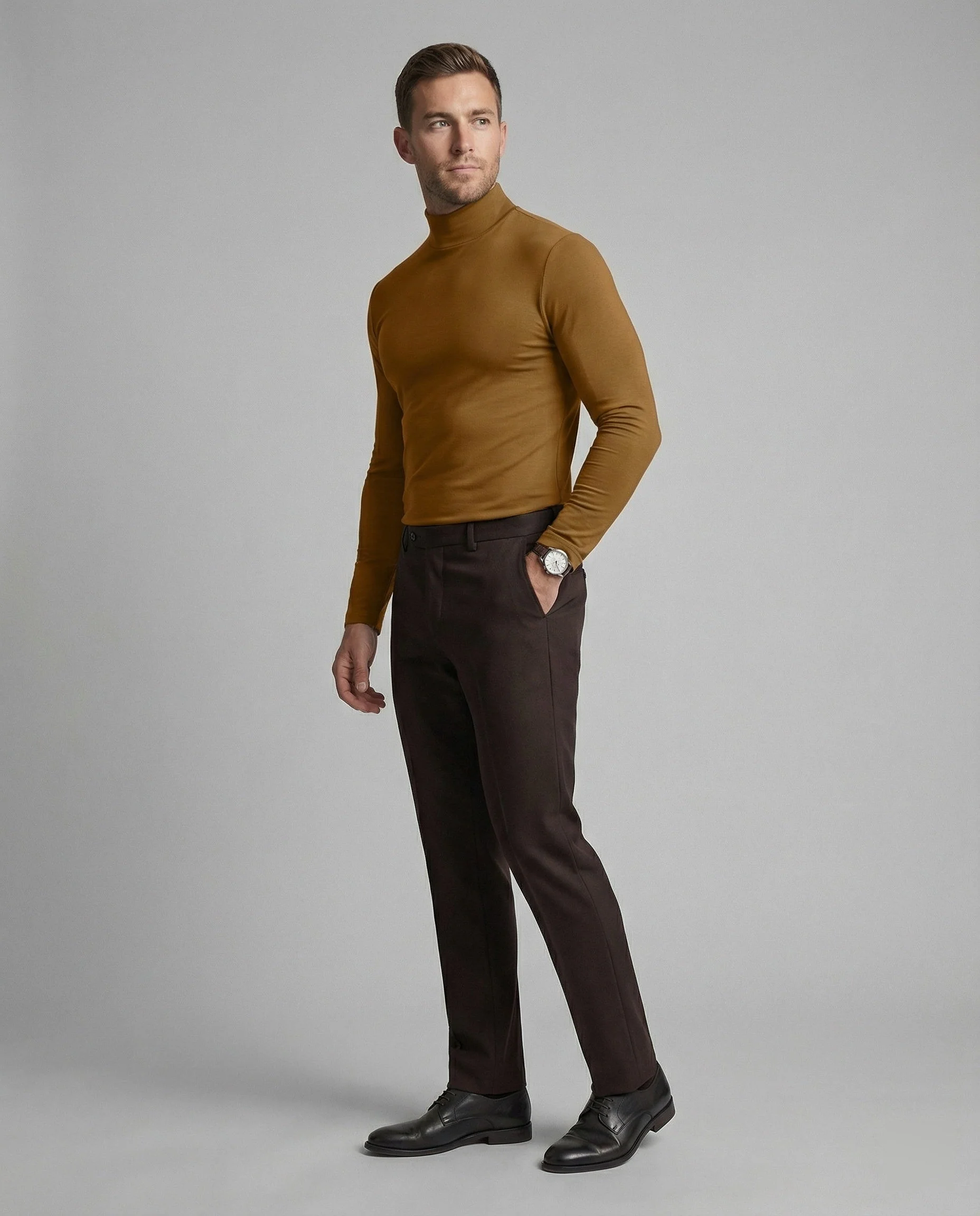 Hochwertiger Rollkragenpullover Herren - Image 2
