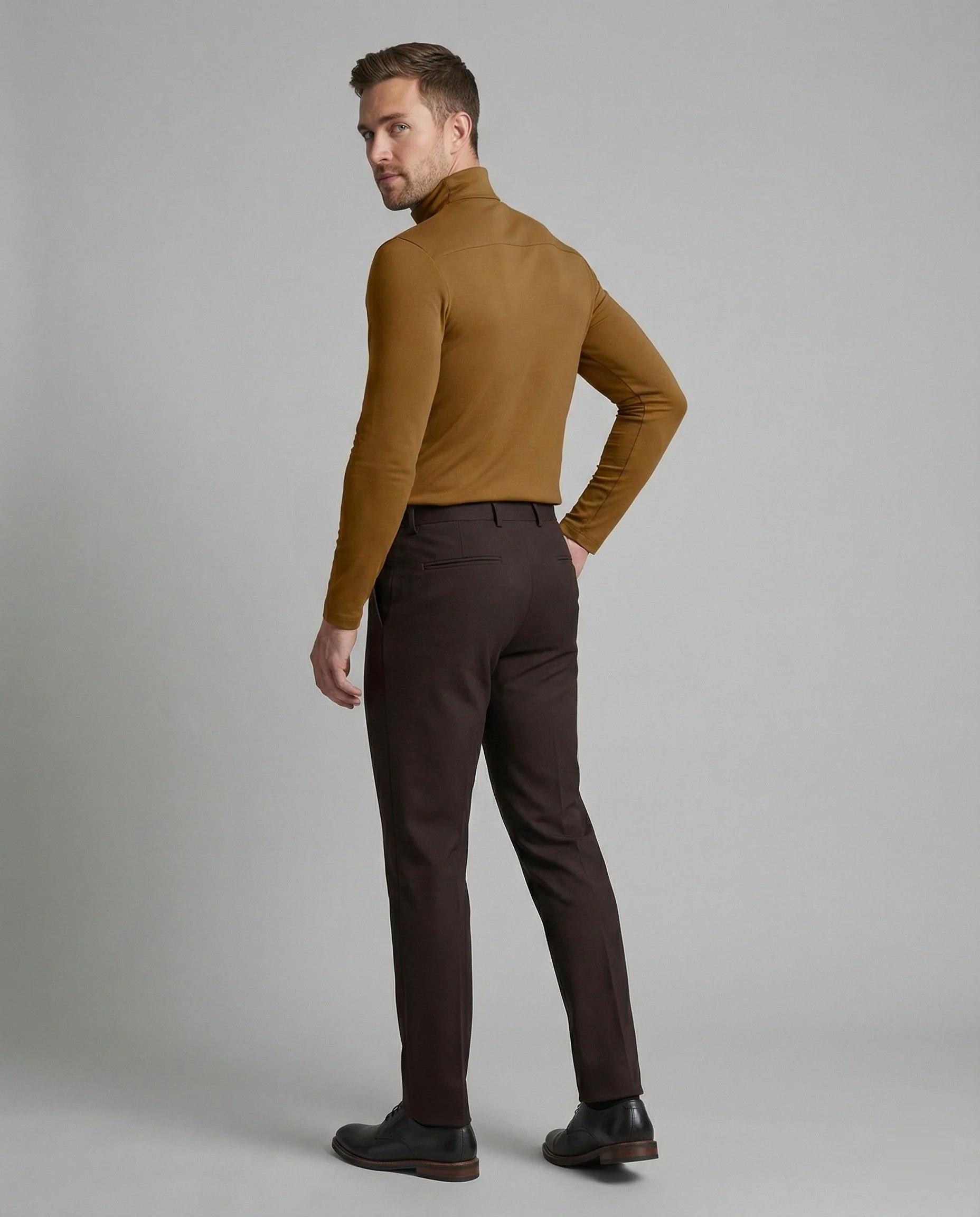 Hochwertiger Rollkragenpullover Herren - Image 4