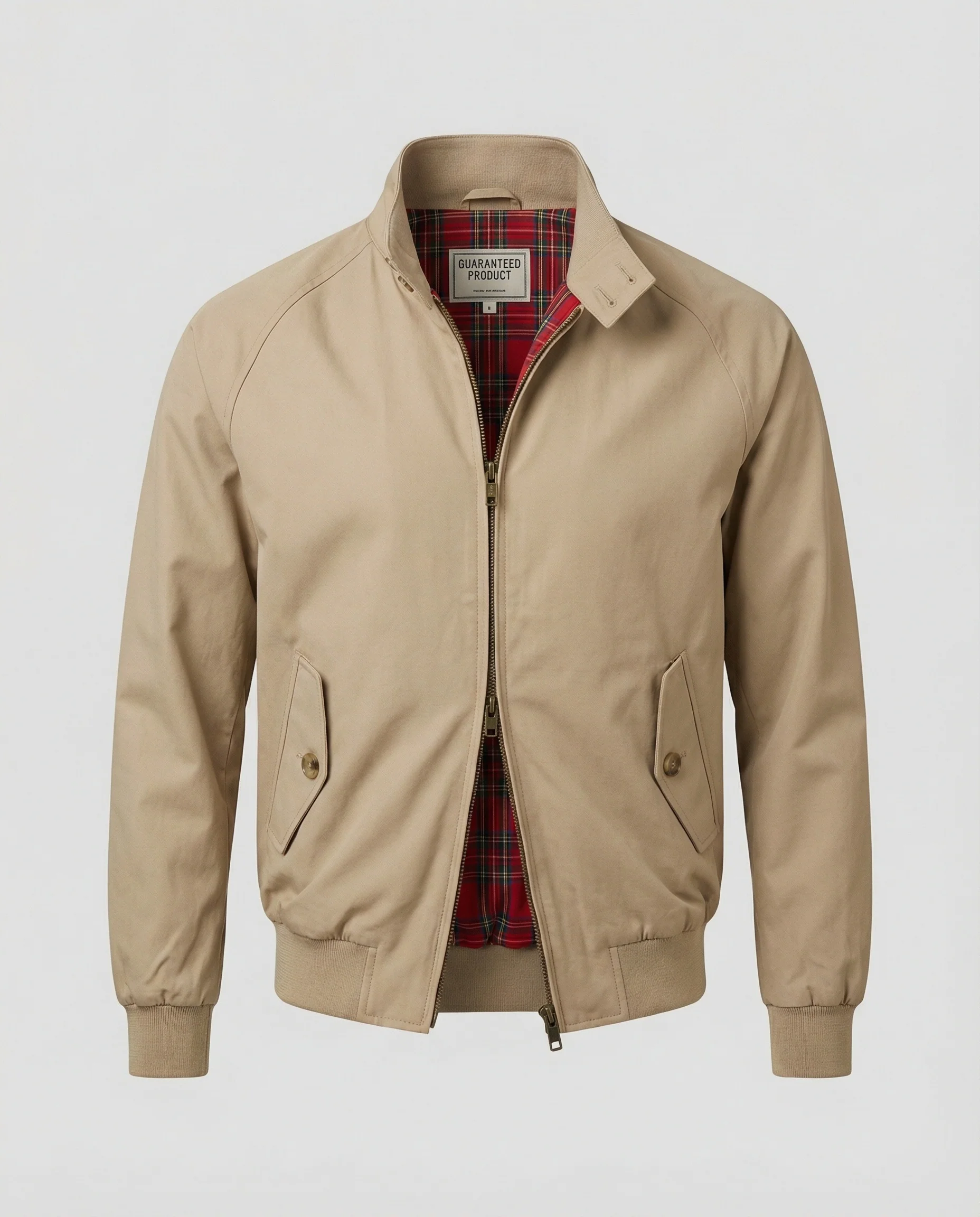 Jacke Khaki Stehkragen Workwear Baseball Uniform Herbst - Image 4