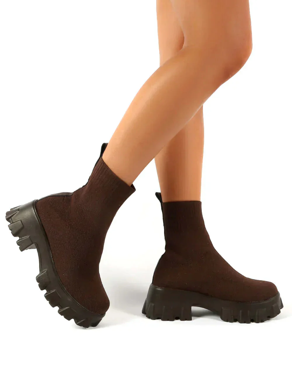 Stiefeletten - Chunky - Plattform - Sockenschuhe - Damenstiefel Heidi Mode - Image 3