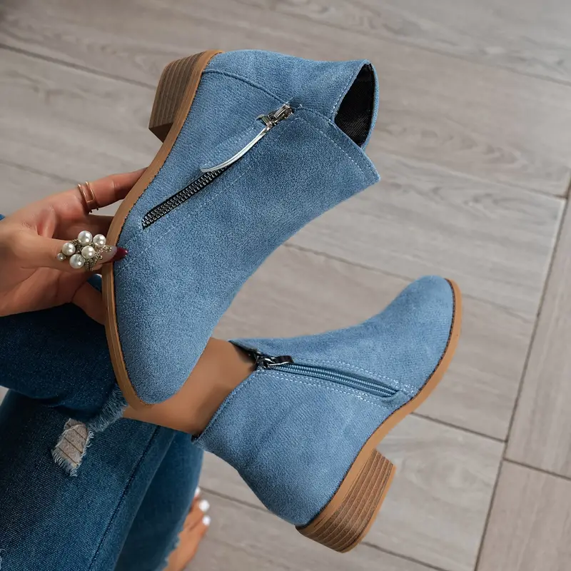 Knöchelstiefel Mit Reißverschluss – Ergonomische Und Leichte Damenstiefel Zum Gehen Heidi Mode - Image 3