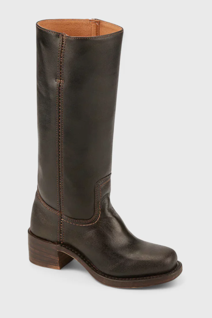 Knielange Stiefel - Damen Weite Wade Stiefel mit Blockabsatz Heidi Mode - Image 12