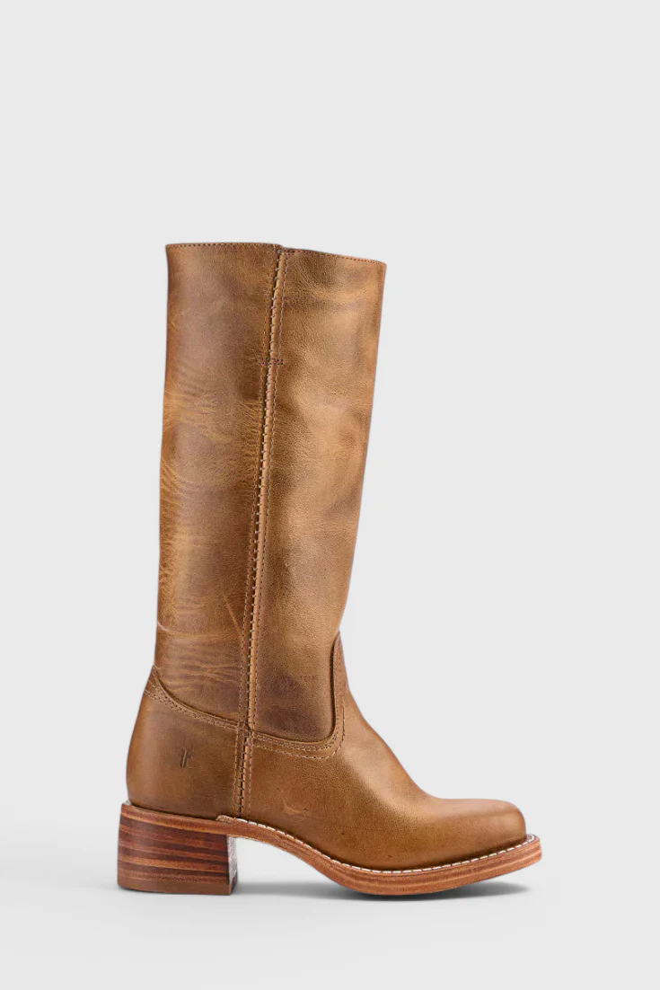 Knielange Stiefel - Damen Weite Wade Stiefel mit Blockabsatz Heidi Mode - Image 14