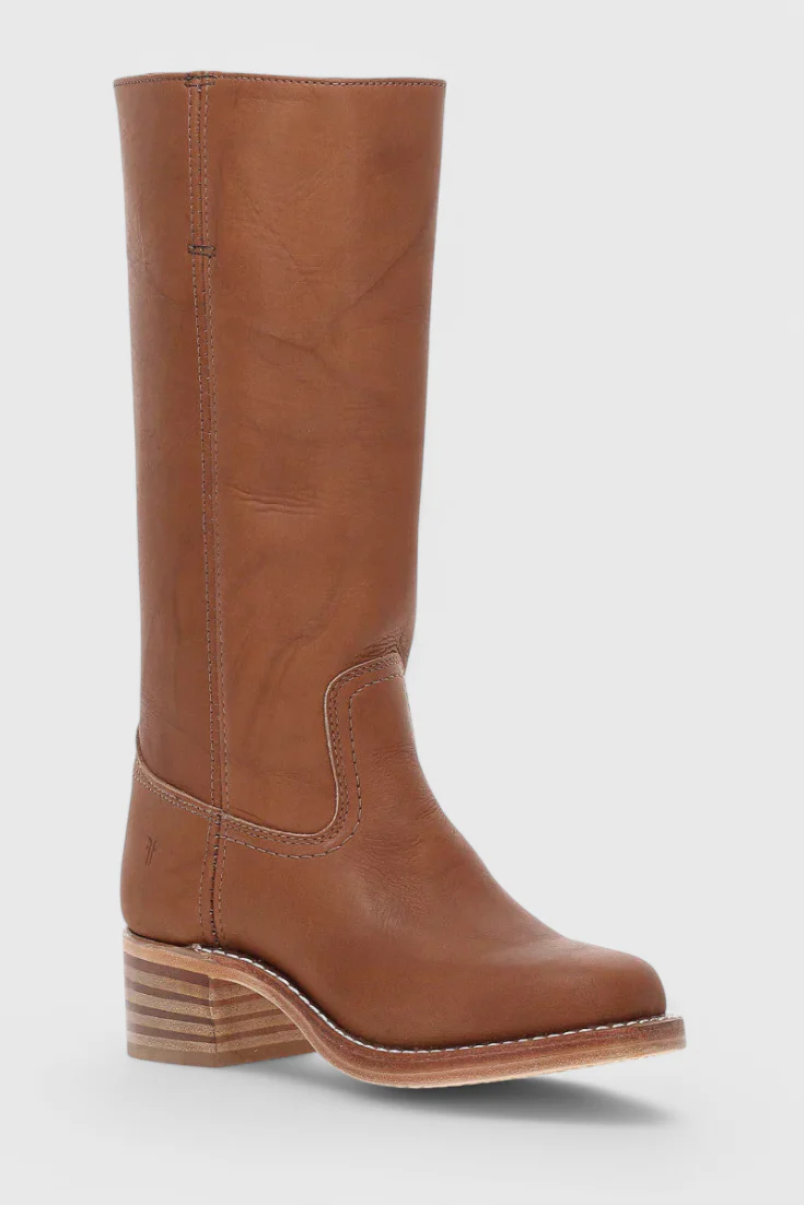 Knielange Stiefel - Damen Weite Wade Stiefel mit Blockabsatz Heidi Mode - Image 3
