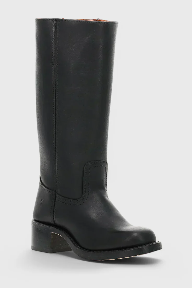 Knielange Stiefel - Damen Weite Wade Stiefel mit Blockabsatz Heidi Mode - Image 6