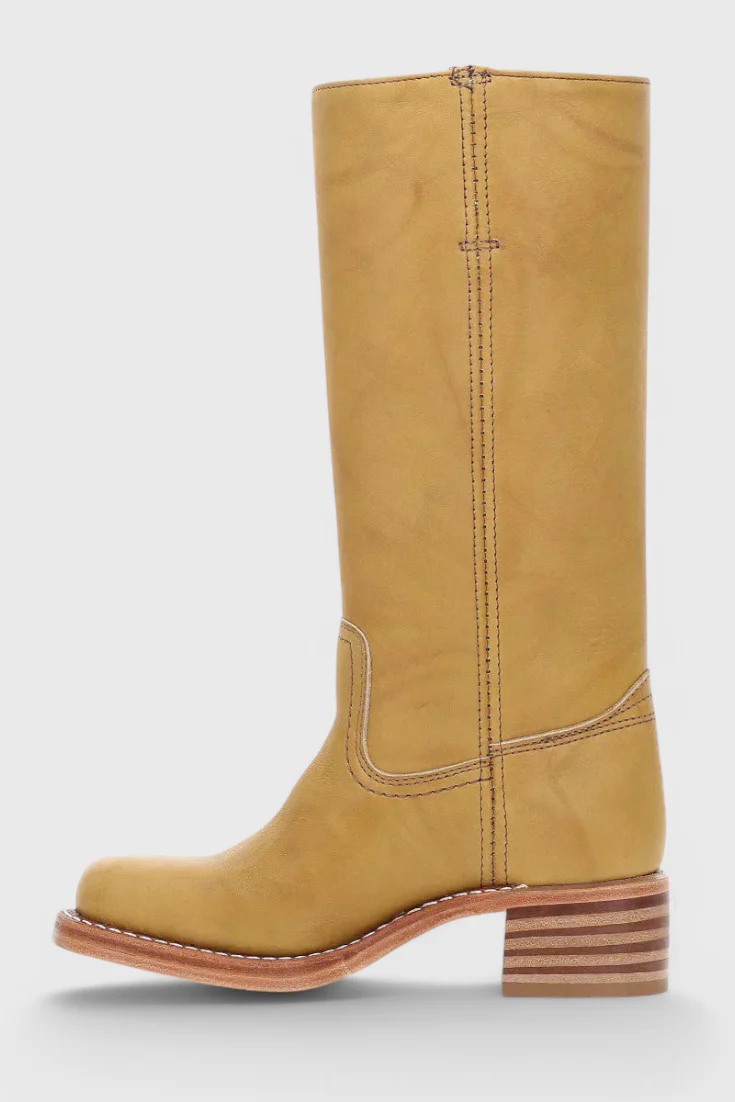 Knielange Stiefel - Damen Weite Wade Stiefel mit Blockabsatz Heidi Mode - Image 7