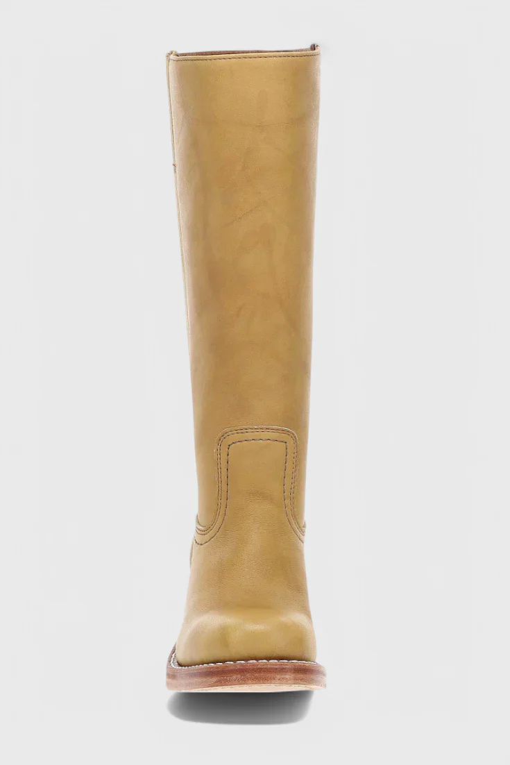 Knielange Stiefel - Damen Weite Wade Stiefel mit Blockabsatz Heidi Mode - Image 8
