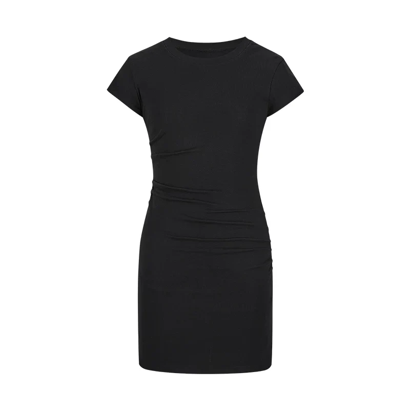 Körperbetontes Mini-Sommerkleid mit Raffung und kurzen Ärmeln für Damen - Image 13