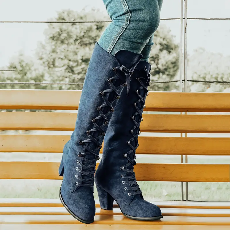 Langer Damen-Stiefel mit hohem Absatz Heidi Mode - Image 7