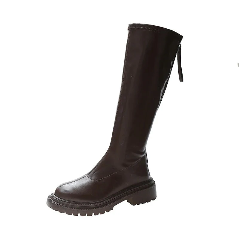 Lange Lederstil Damenstiefel Heidi Mode - Image 10
