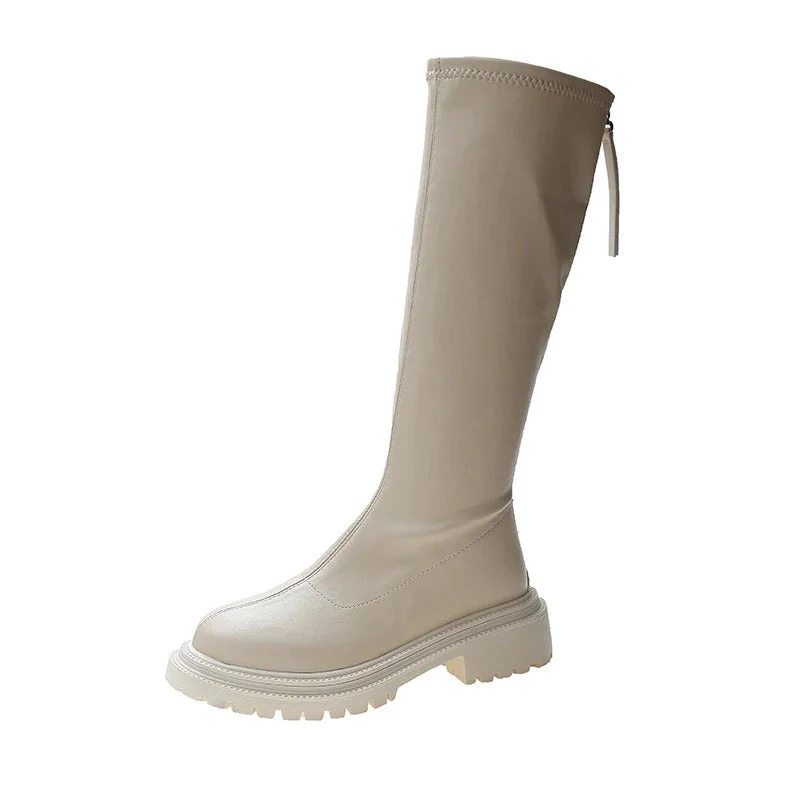 Lange Lederstil Damenstiefel Heidi Mode - Image 11