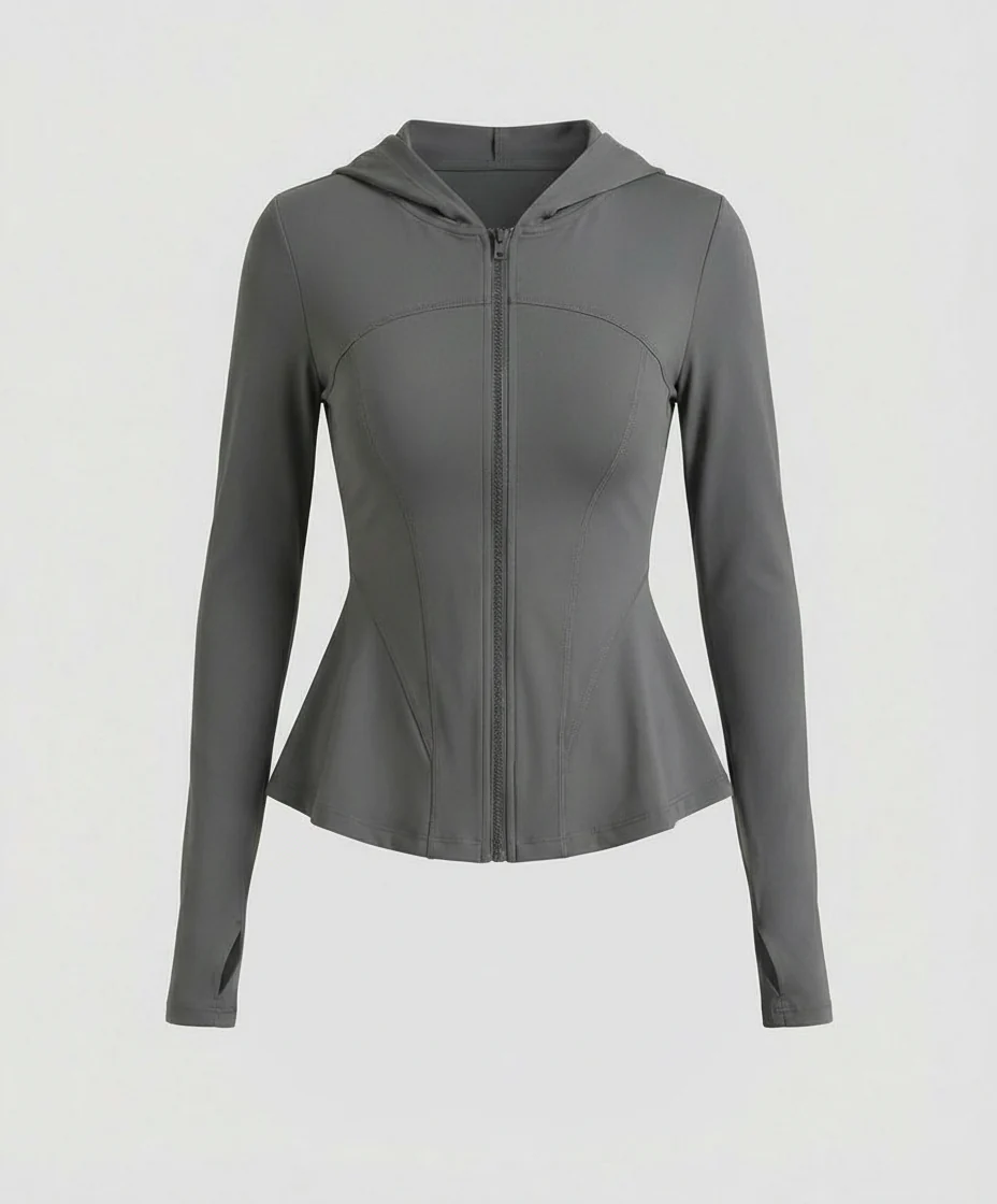 Leichte UV-Schutz Yoga Jacke Damen Slim Fit Kühlendes Material - Image 5