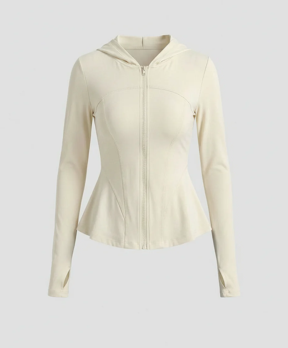 Leichte UV-Schutz Yoga Jacke Damen Slim Fit Kühlendes Material - Image 6