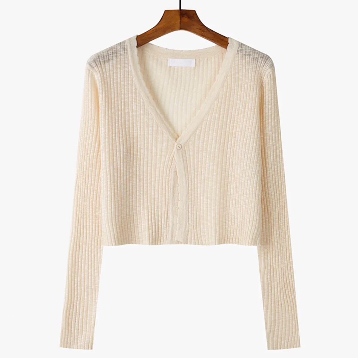Leichter Damen Strick-Cardigan Sommer Sonnenschutz Jäckchen Blau Kurz - Image 8