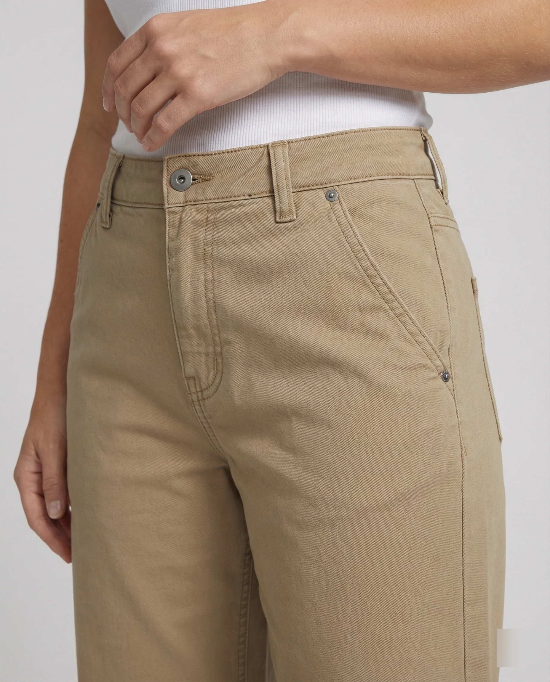 Locker sitzende Retro Cargo Hose Unisex Gerade Passform American Style - Image 2