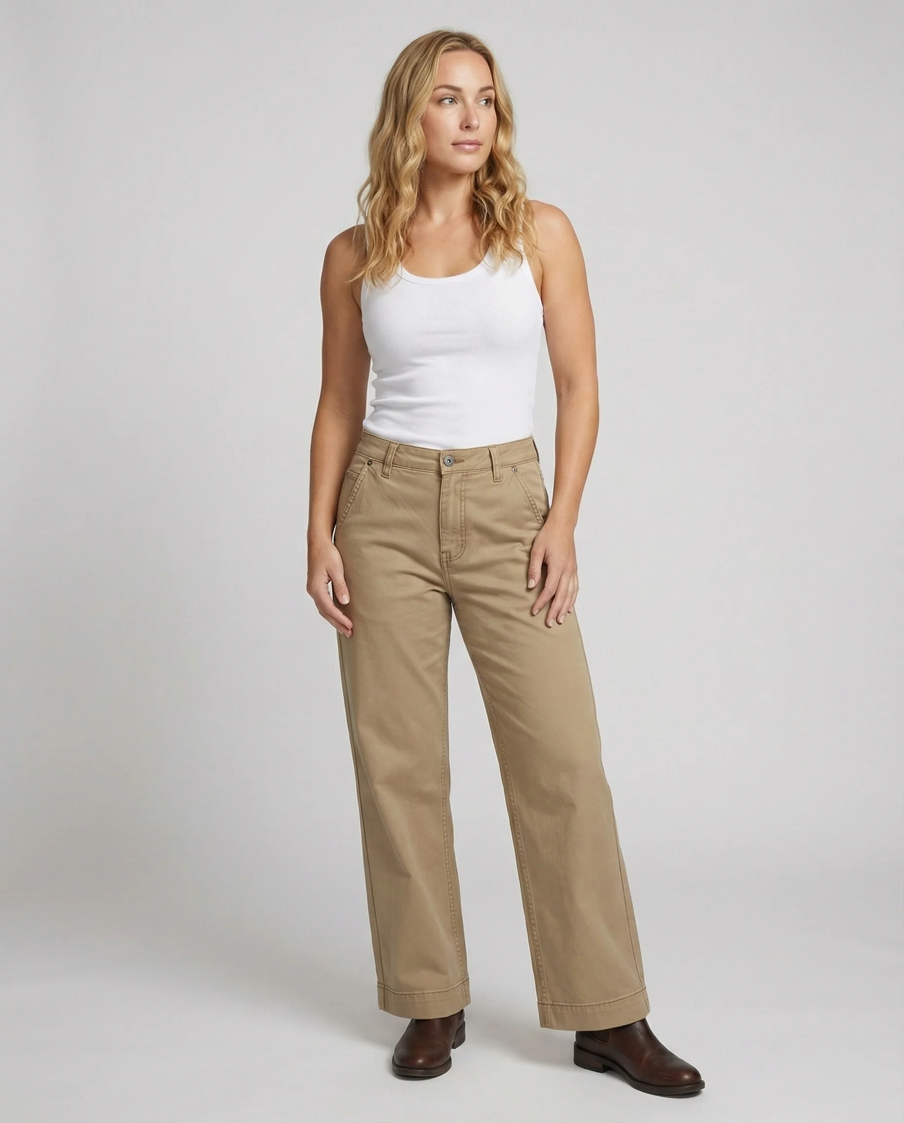 Locker sitzende Retro Cargo Hose Unisex Gerade Passform American Style - Image 3