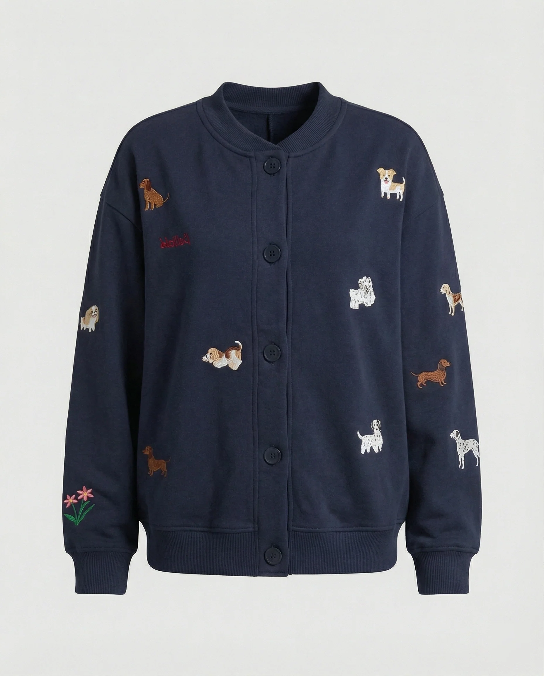 Lockere Damen Oversize Baseball Jacke im verspielten Koreanischen Stil - Image 3