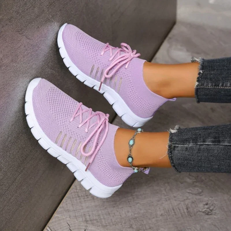 Frauen Freizeit Sneaker Atmungsaktives Netz Heidi Mode - Image 3