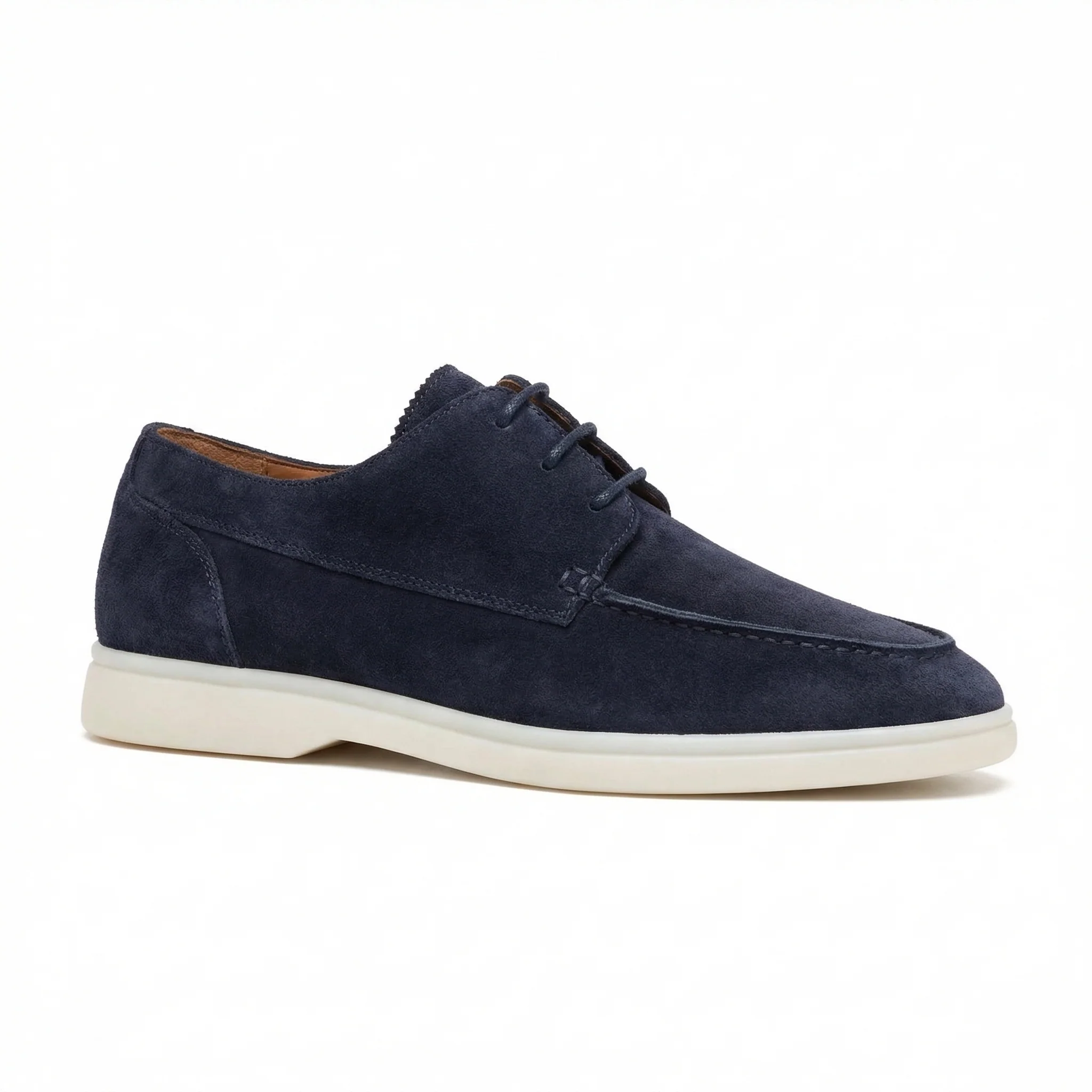 Herren Luxe Leather Schnürloafers mit Gummisohle & Komfort | Heidi-Mode