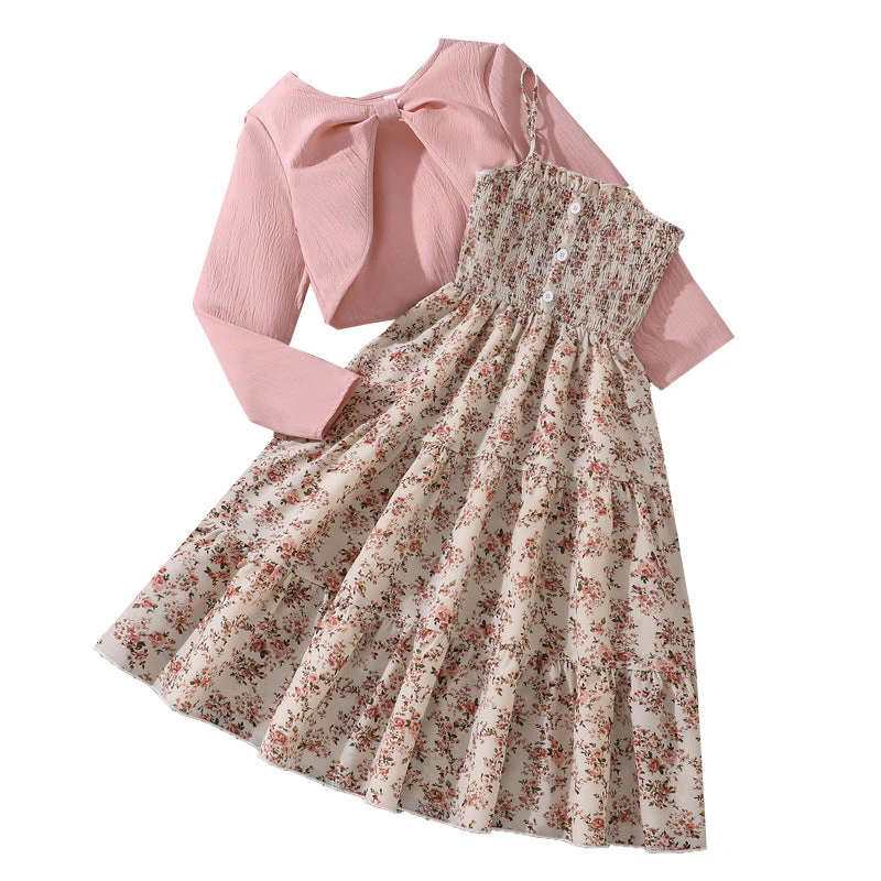 Mädchen Midi-Kleid mit Schickem Rüschensaum und Modischem Oberteil Heidi-Mode - Image 5