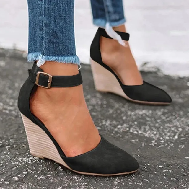 Marineblaue DamenWedges Heidi Mode - Image 3