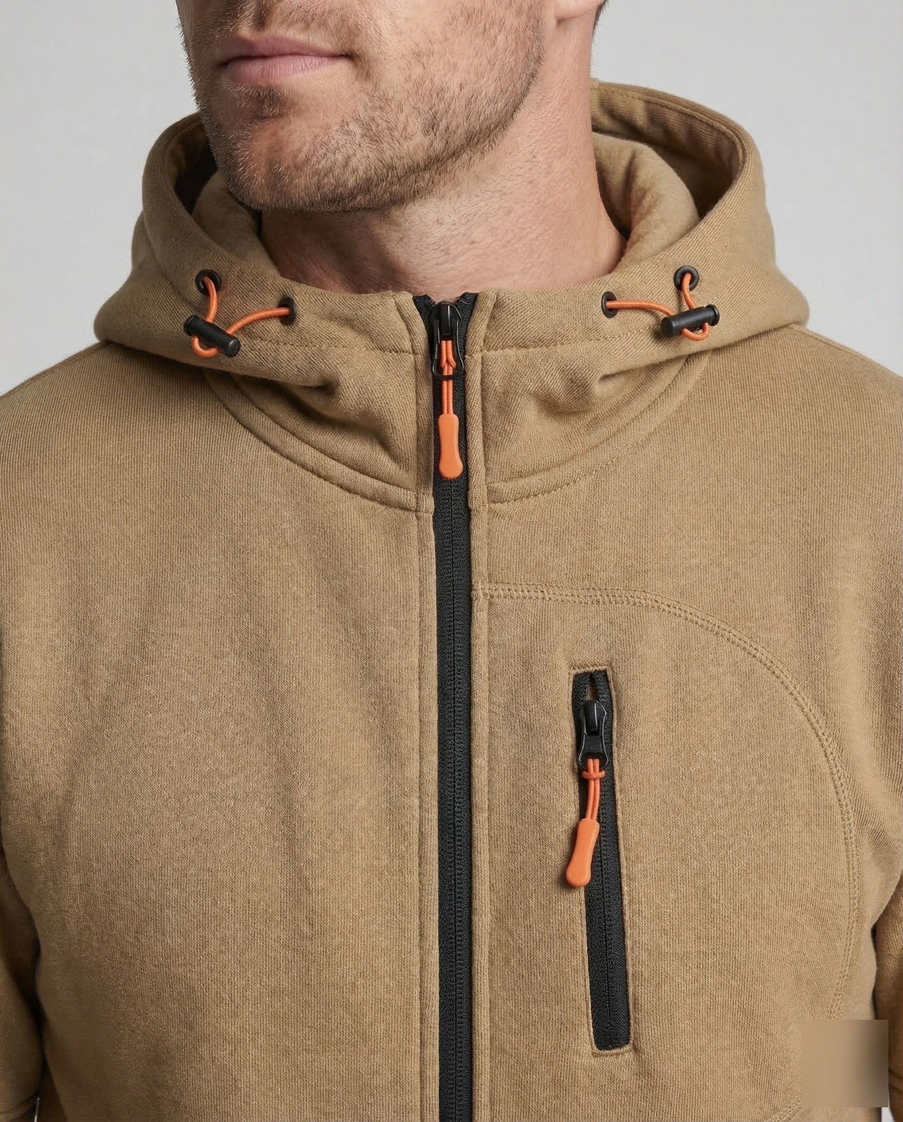 Herren Polyester Hoodie mit Reißverschluss | Heidi-Mode - Image 3