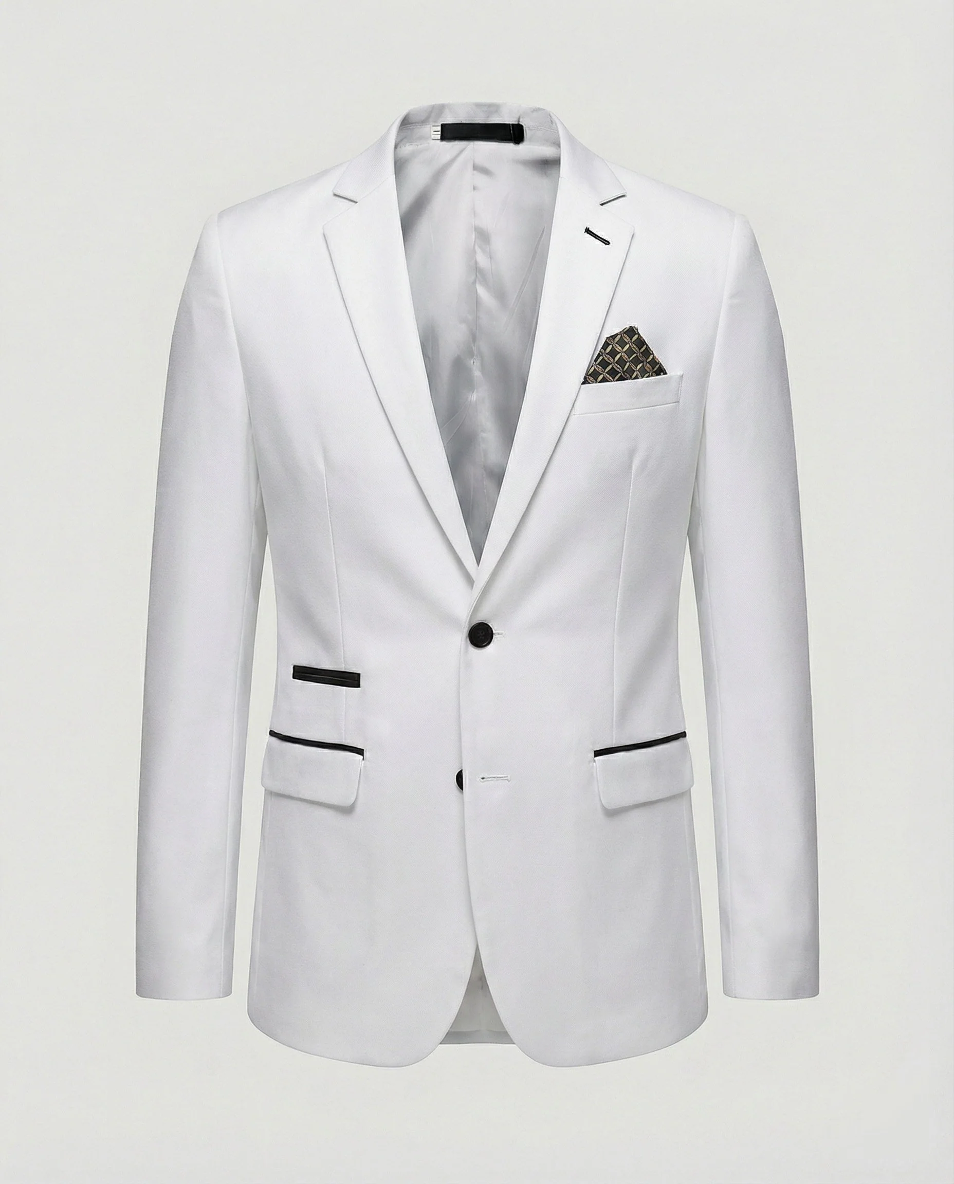 Modische Elegante Herrenjacke Satin - Image 11