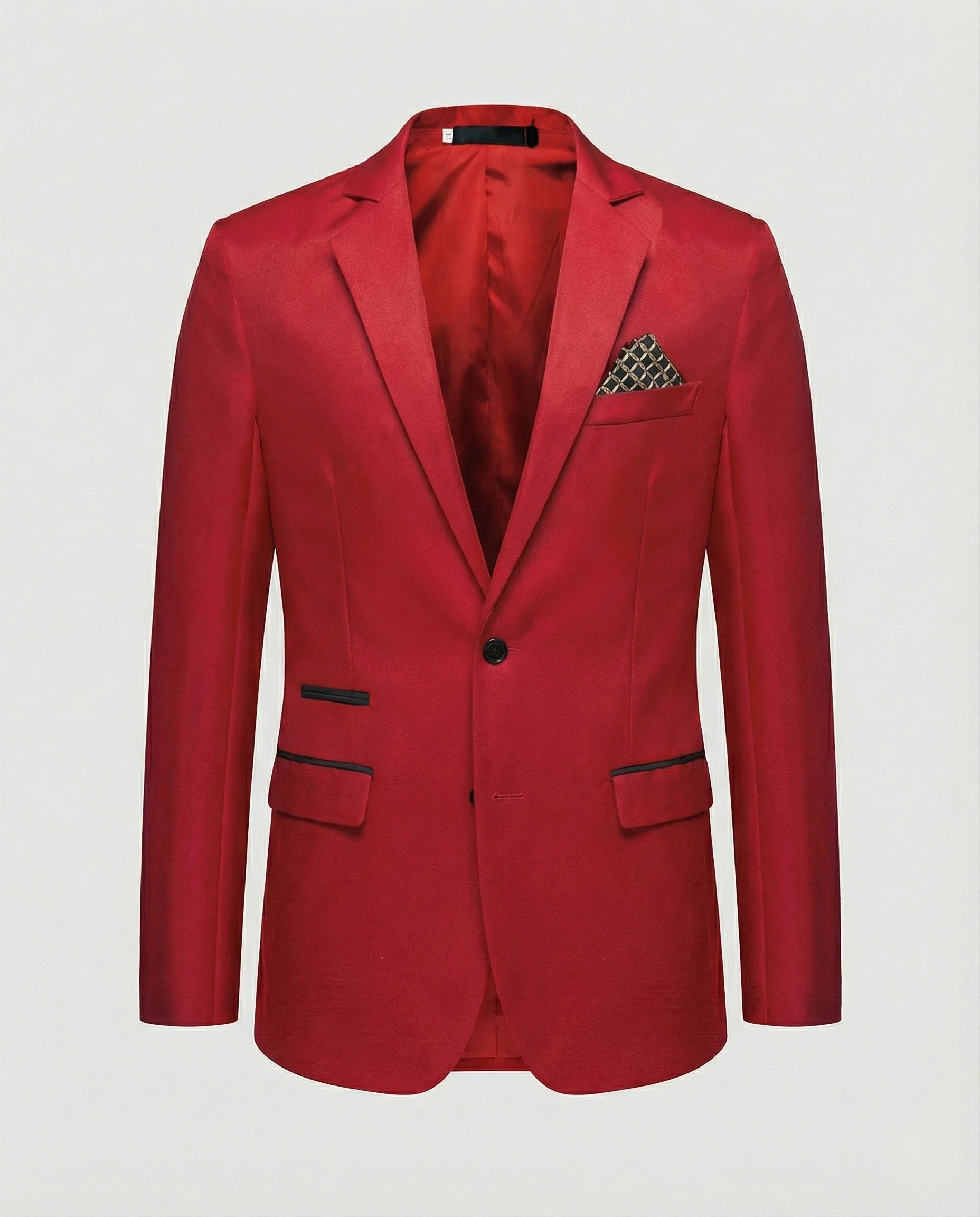 Modische Elegante Herrenjacke Satin - Image 9