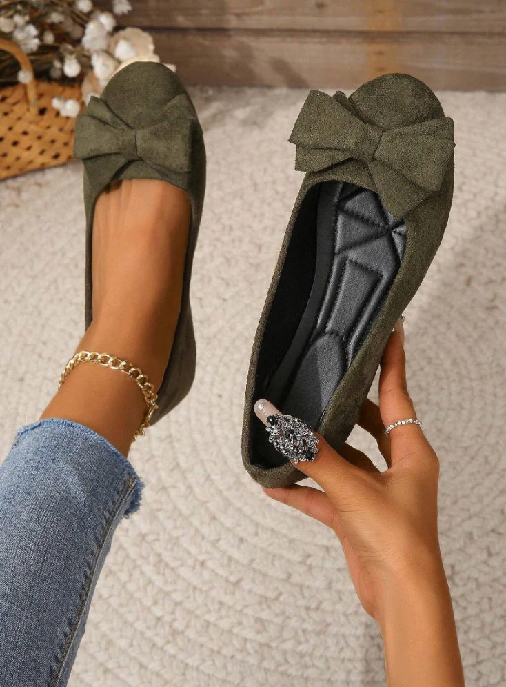 Orthopädische flache Schuhe mit Schleife Heidi Mode - Image 5