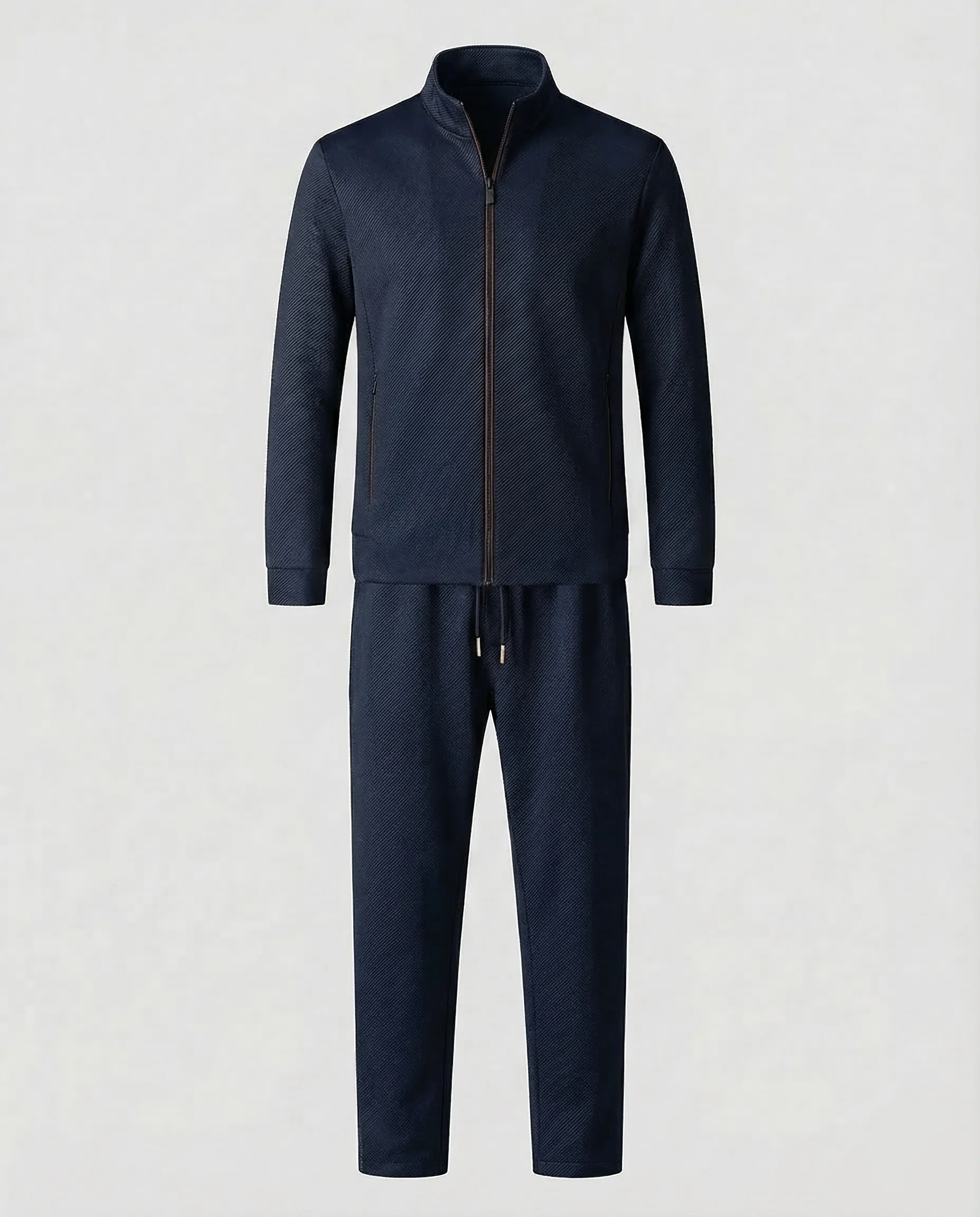 Herren Premium Trainingsanzug aus Baumwollmischung mit Reißverschluss & Bequemer Passform | Heidi-Mode - Image 5