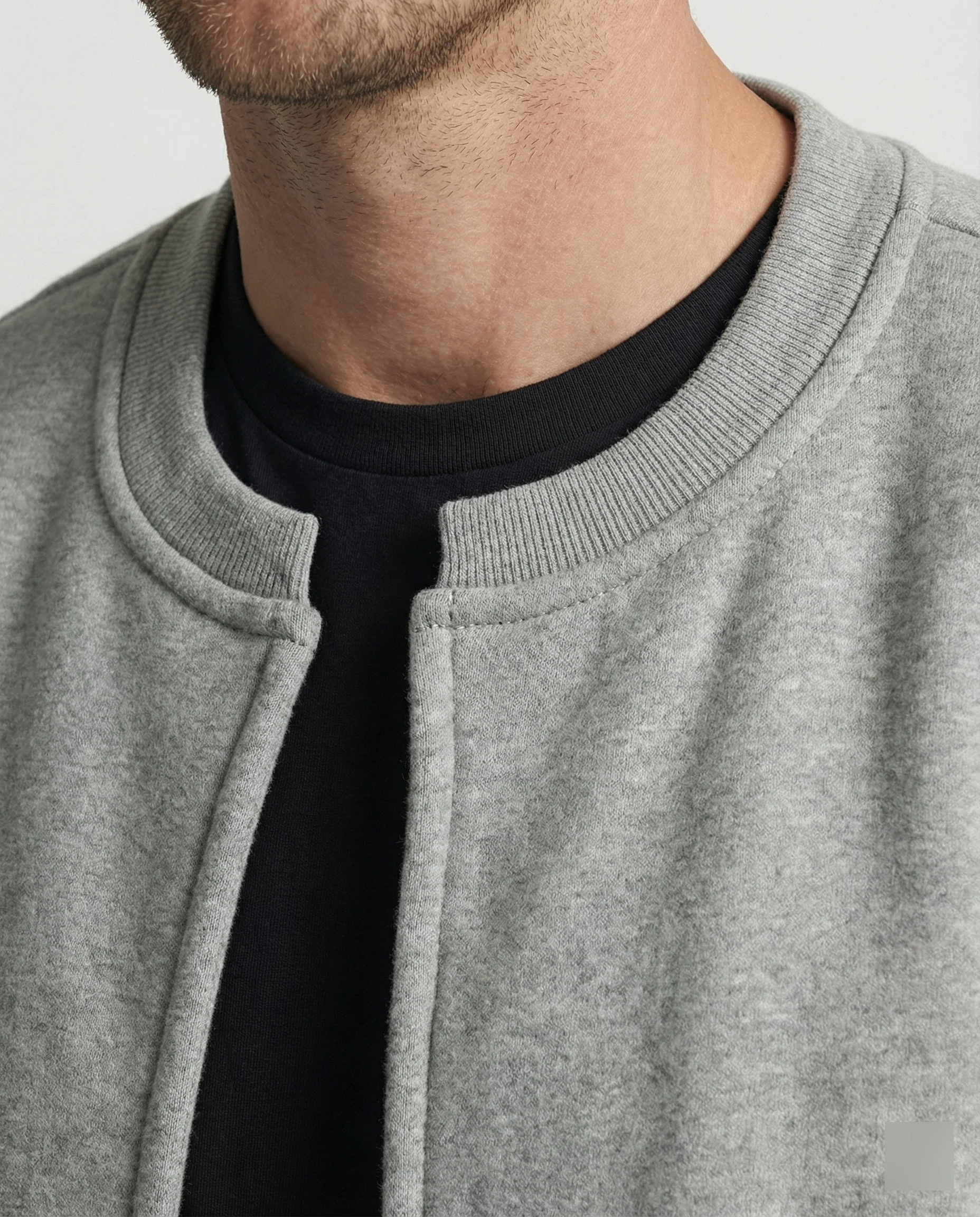 Retro Oversize Cardigan Gestreift Fake-Two-Piece Unisex Sweatshirt - Image 2