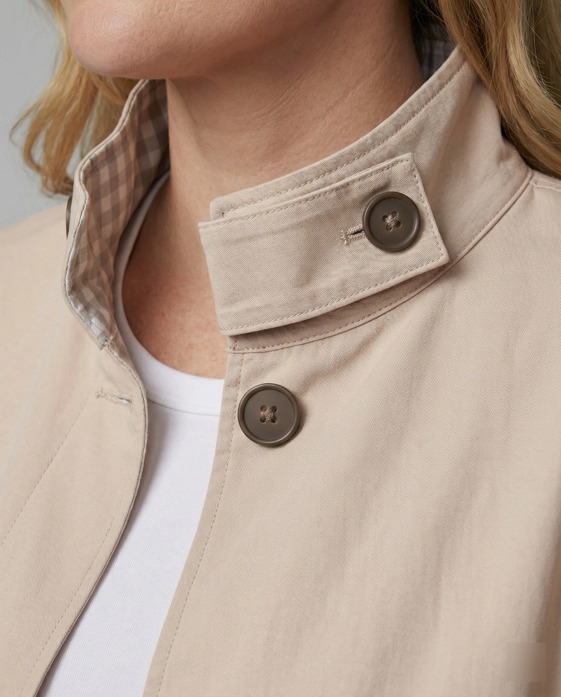 Rosa Trenchcoat Damen Kurze Herbstjacke Lockerer Schnitt Modisches Design - Image 2
