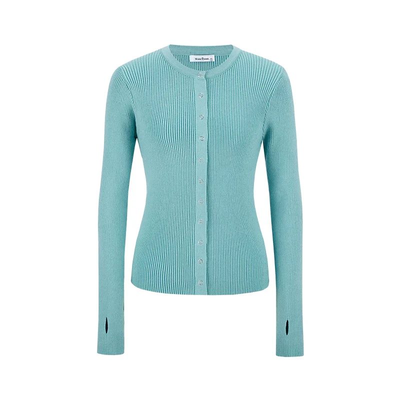 Schmaler Damen Strick-Cardigan Herbst-Jacke in schicken modernen Farben - Image 8