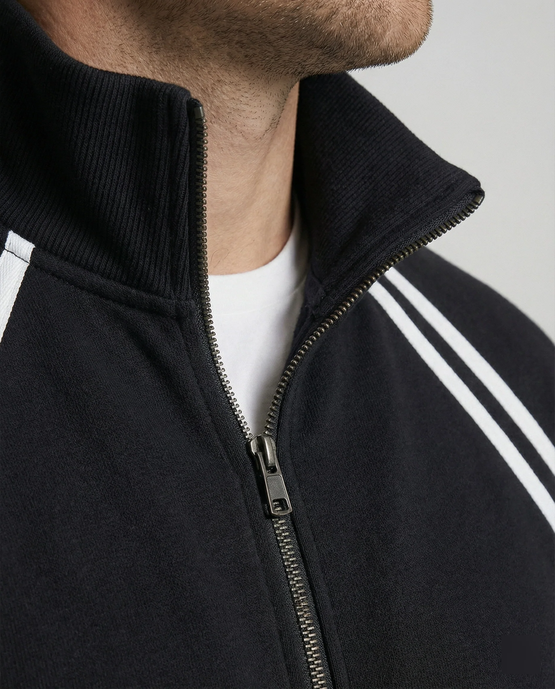 Schwarze American Style College Jacke für Herren und Damen - Image 2