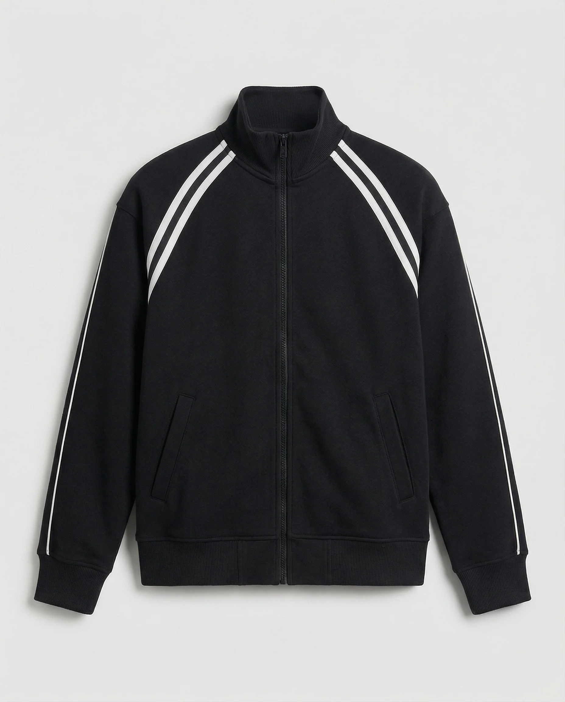 Schwarze American Style College Jacke für Herren und Damen - Image 4