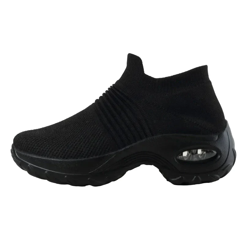 Damen Sneakers Plattform Freizeit Atmungsaktiv Textil Heidi Mode - Image 11