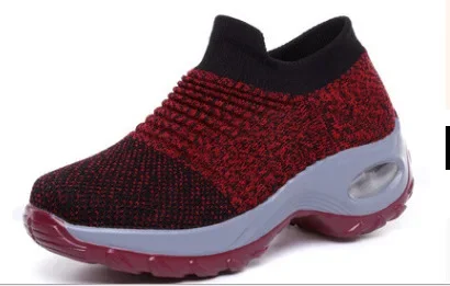 Damen Sneakers Plattform Freizeit Atmungsaktiv Textil Heidi Mode - Image 7