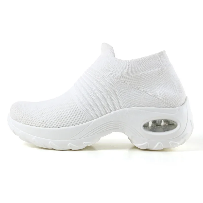 Damen Sneakers Plattform Freizeit Atmungsaktiv Textil Heidi Mode - Image 9