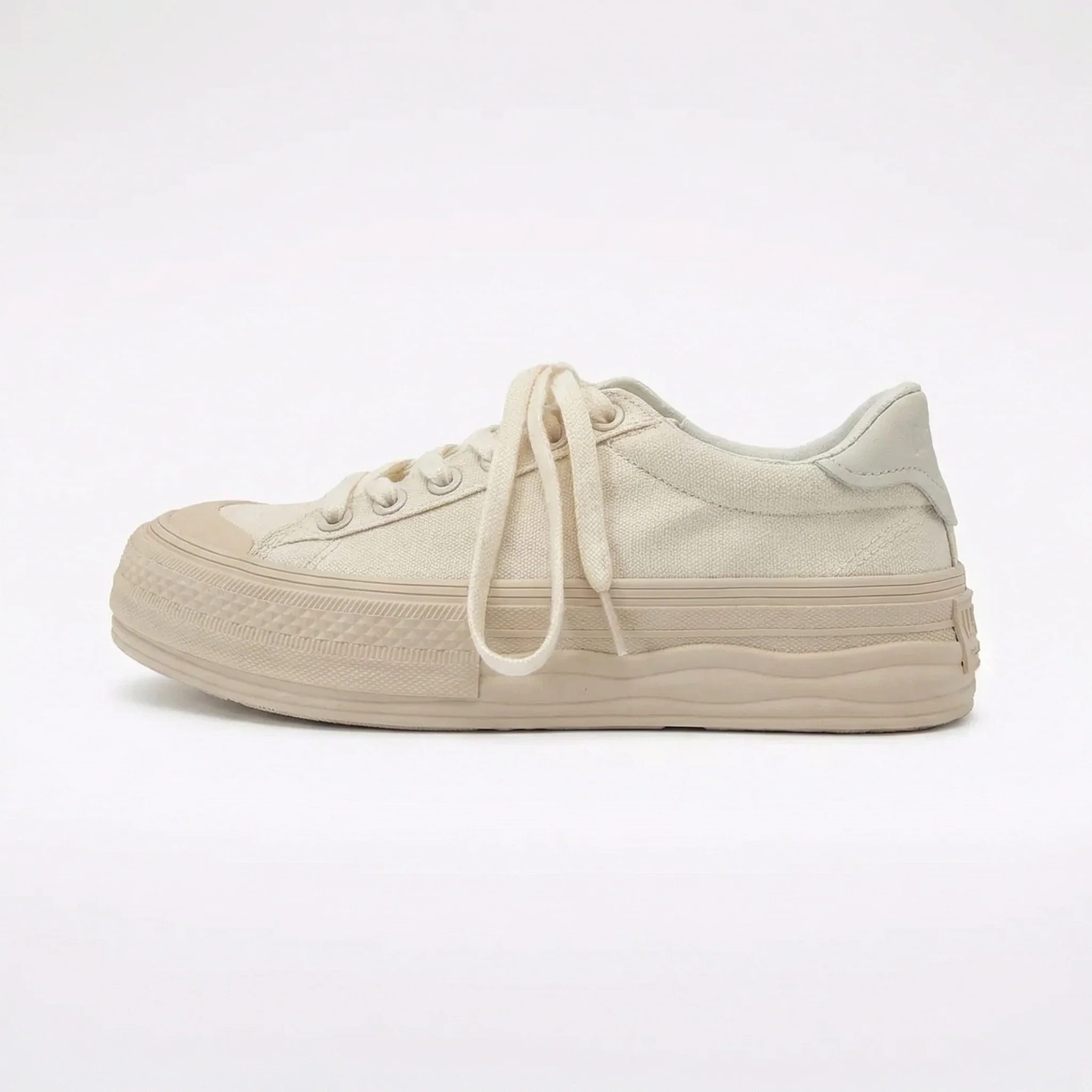 Stilvolle Weiße Damen Canvas Sneaker Bequeme Stoffschuhe für jeden Rock - Image 2