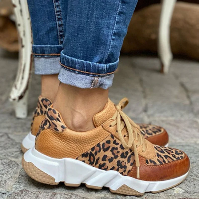 Turnschuhe mit Leopardenmuster Heidi Mode - Image 3